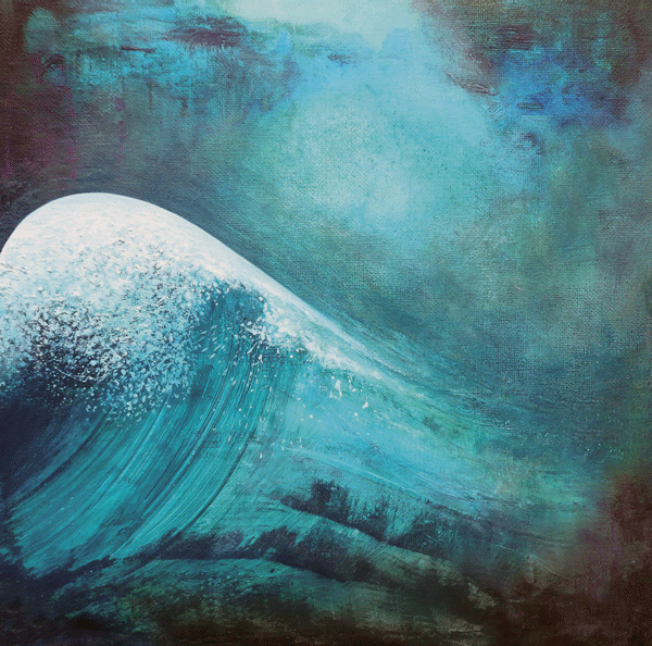 A Wave of Emotion 40 x 40 cm SOLD - print available